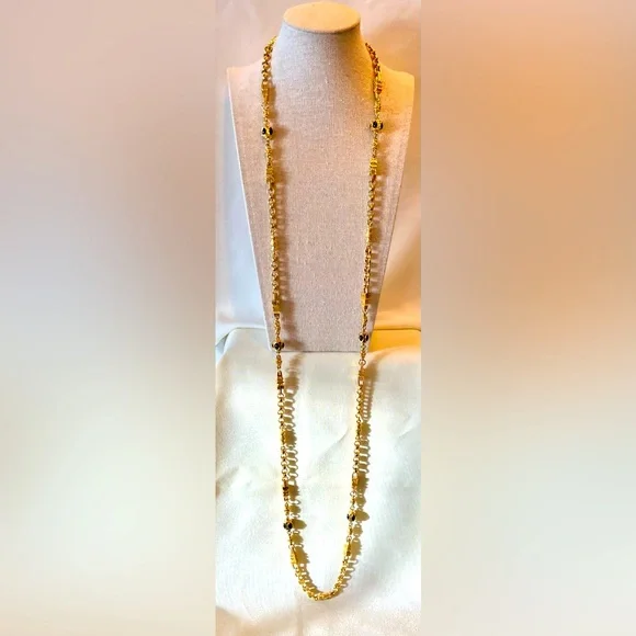 St. John Signed Couture Opera Length Chain - Picture 3 of 16